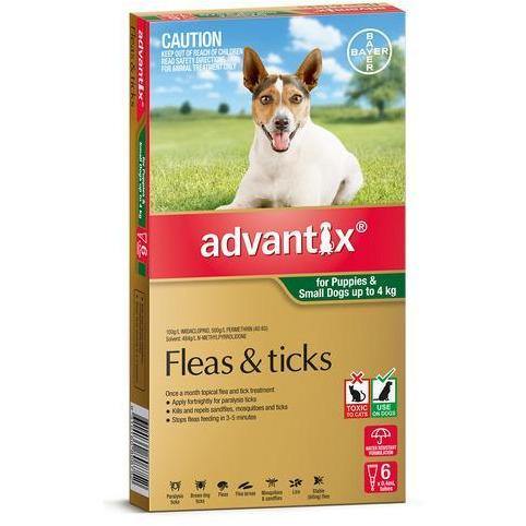 Advantix Puppy / Small Dog Green (up to 4kg)