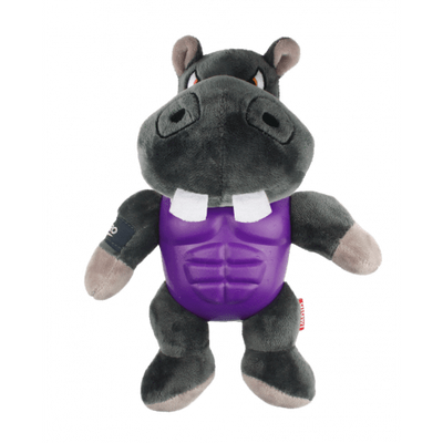 GIGWI Im Hero Armour Hippo Plush Squeak Gry