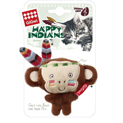 GIGWI CAT Happy Indians Melody Chaser Monkey