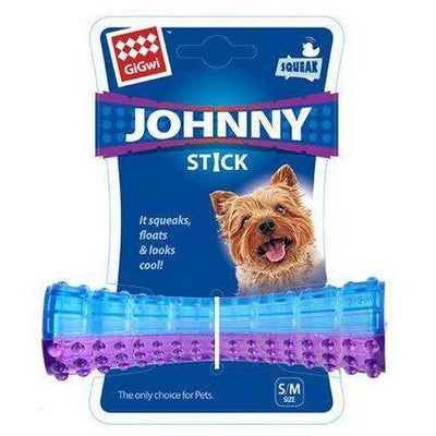 GIGWI Johnny Stick Small Squeaker Transparent Purple/Blue