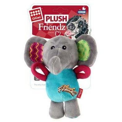 GIGWI Plush Friendz Multicolour Elephant