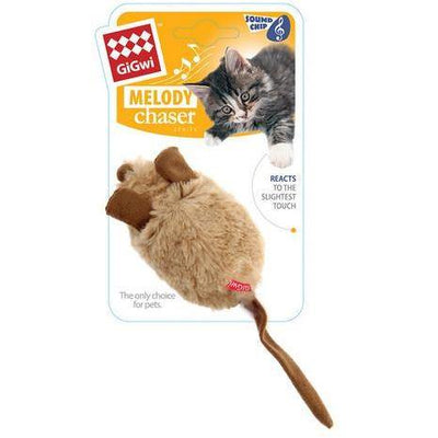 GIGWI Cat Pet Droid Activity Mouse Khaki/Brn