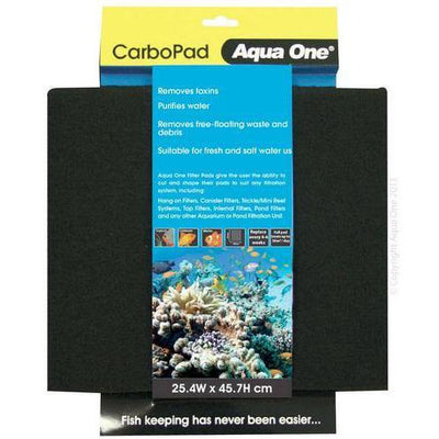 AQUA ONE Carbo Pad Self Cut Filter Pad 25.4 X 45.7cm -09309