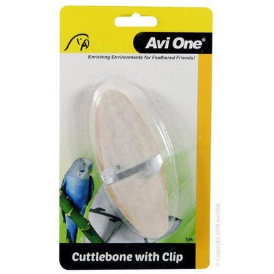 AVI ONE Bird Cuttlebone With Metal Clip