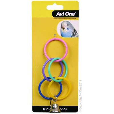 AVI ONE Bird Toy Olympic Ring W Bell
