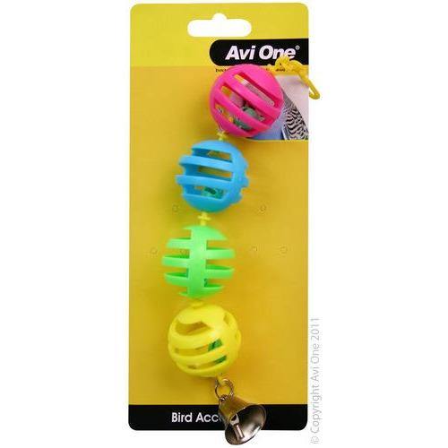 AVI ONE Bird Toy Geo Balls w bell