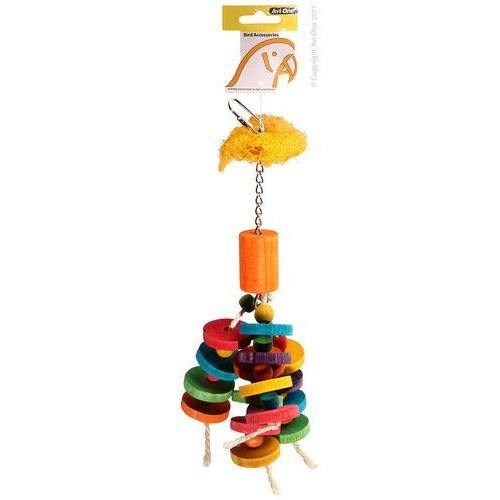 AVI ONE Parrot Toy Wooden Discs With Beads