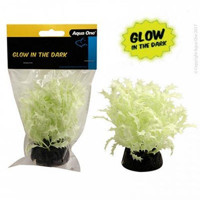 AQUA ONE Plastic Plant Glow In The Dark Subwassertang Plant 5cm -11340