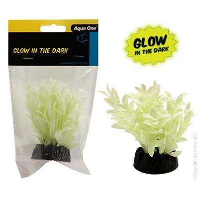 AQUA ONE Plastic Plant Glow in the Dark Hygro 5cm -11341