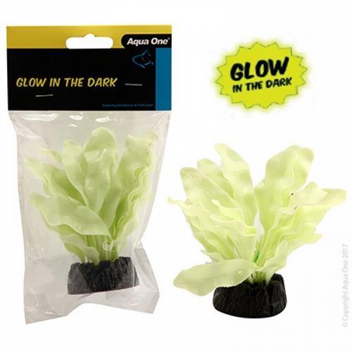 AQUA ONE Plastic Plant Glow in the Dark Sword plant 5cm -11343