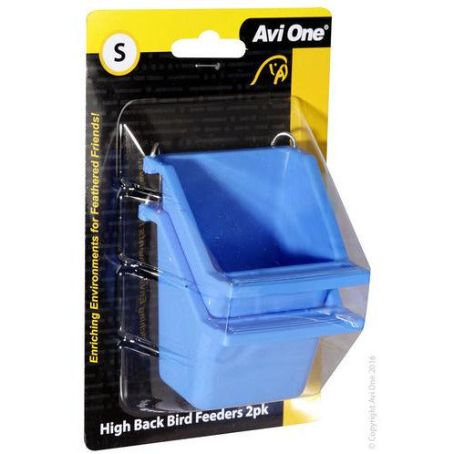 AVI ONE Feeder High Back With Perch 2pk - PET PARLOR