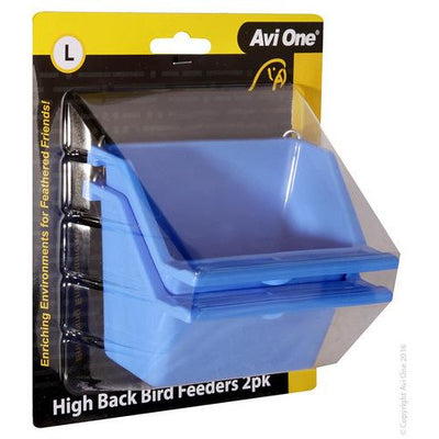 AVI ONE Feeder High Back With Perch 2pk - PET PARLOR