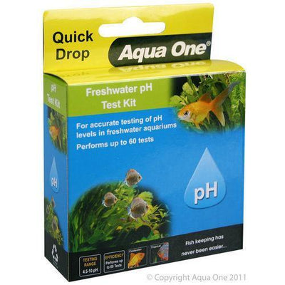 AQUA ONE QuickDrop PH Freshwater 4.5 To 10 Test Kit Economy -10173