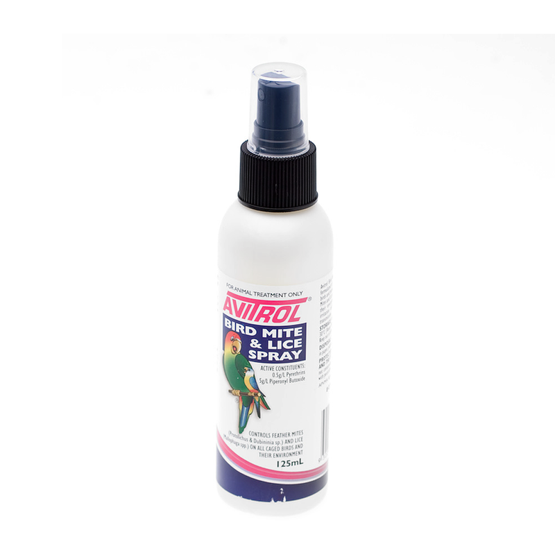 Avitrol Bird Mite Lice Spray 125ml - PET PARLOR