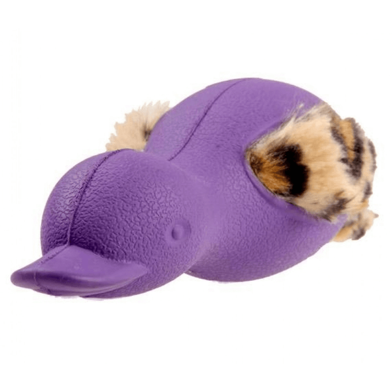 Duck With Plush Tail Purple
