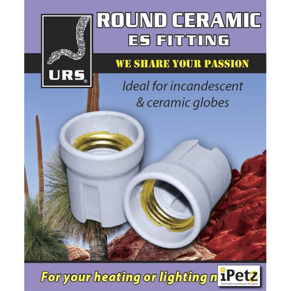 Ultimate small round ceramic ES fitting - each